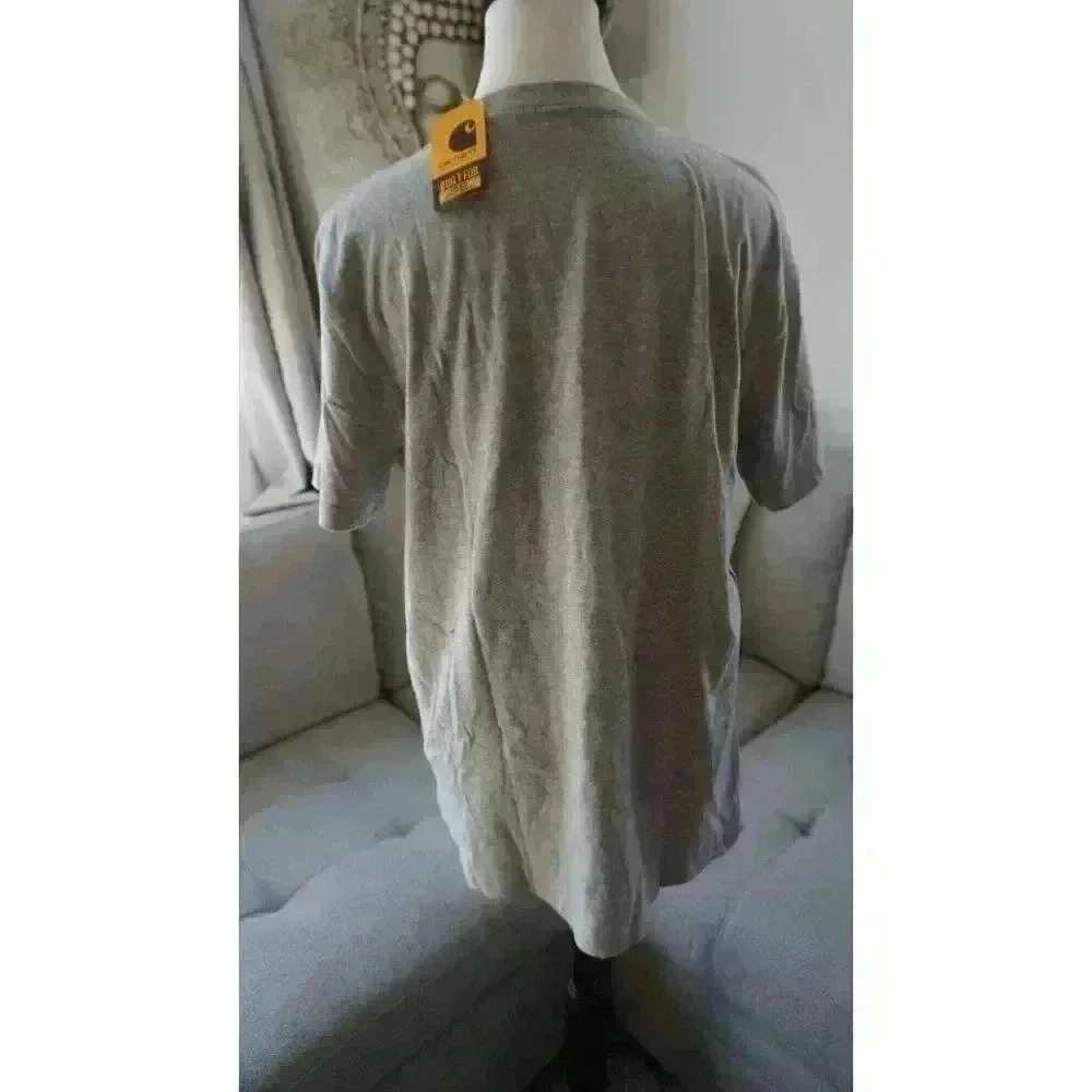 NWT Carhartt Kids' Heather Gray Short Sleeve Pocket T-Shirt, Size XL (18/20) - Picture 9 of 11